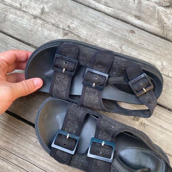 Charles & Keith Sandals Black Size 6 - Picture 8 of 9
